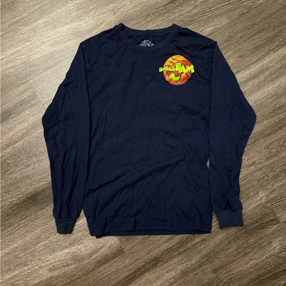 Space Jam Navy Long Sleeve Tee